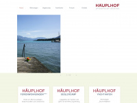 haeuplhof.at Webseite Vorschau