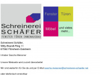 schreinerei-schaefer.net Webseite Vorschau