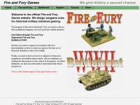 fireandfury.com Webseite Vorschau