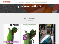 quersumme8.org Webseite Vorschau