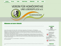 homoeopathie-albershausen.de Webseite Vorschau