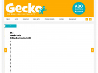 gecko-kinderzeitschrift.de Webseite Vorschau