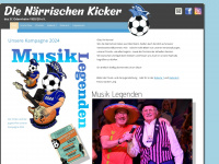 naerrische-kicker.de Webseite Vorschau