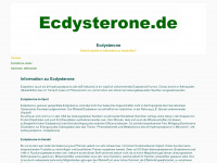 ecdysterone.de Webseite Vorschau