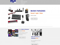 musikparadies.com Webseite Vorschau