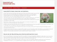 hasenstall-kleintierstall.de Webseite Vorschau
