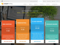 simplehosting.ch Webseite Vorschau