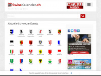 swisskalender.ch Webseite Vorschau