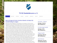 tv02-siedelsbrunn.de Webseite Vorschau
