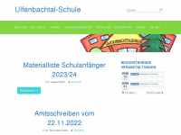 ulfenbachtal-schule.de Webseite Vorschau