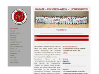 psvlu-karate.de Webseite Vorschau