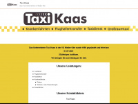 taxi-kaas.de Webseite Vorschau