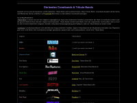 coverbands.eu Webseite Vorschau