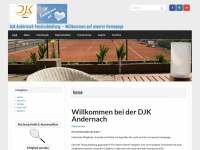 djk-tennis-andernach.de Webseite Vorschau