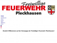 feuerwehr-pleckhausen.de Webseite Vorschau