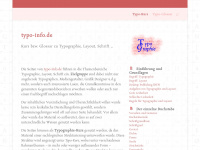 typo-info.de Webseite Vorschau