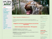 tiger-garten-waldeck.de Webseite Vorschau