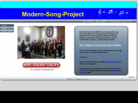 modern-song-project.de Webseite Vorschau