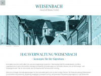 hausverwaltung-weisenbach.de Webseite Vorschau