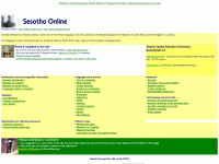 sesotho.web.za Webseite Vorschau