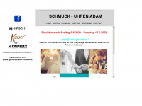 adam-schmuck.at Webseite Vorschau