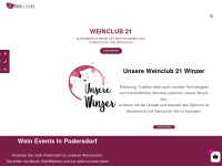 weinclub21.at Webseite Vorschau
