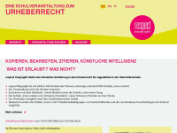 respectcopyright.ch Webseite Vorschau