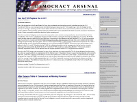 democracyarsenal.org Webseite Vorschau