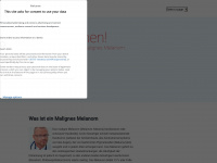 malignes-melanom.com Webseite Vorschau