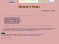philosophypages.com Webseite Vorschau