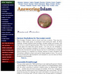 answering-islam.org Webseite Vorschau