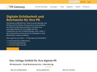 pr-gateway.de Webseite Vorschau