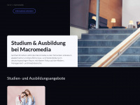 macromedia.de Webseite Vorschau