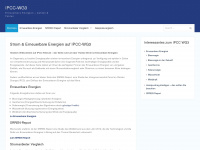 ipcc-wg3.de Webseite Vorschau