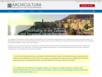 archicultura.ch Webseite Vorschau