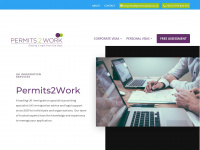 permits2work.co.uk Webseite Vorschau