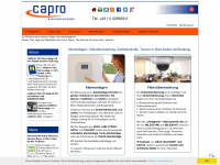 capro.at Webseite Vorschau