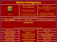 michas-schlagerbox.de Webseite Vorschau