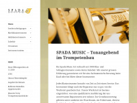 spadamusic.ch Webseite Vorschau