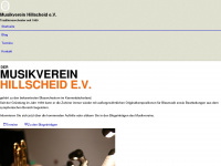 musikverein-hillscheid.de Webseite Vorschau