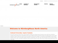 nuernbergmesse-north-america.com Webseite Vorschau