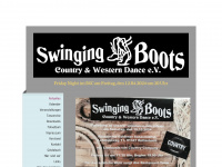 swingingboots.de Webseite Vorschau