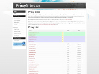 proxysites.net Webseite Vorschau