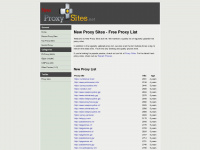 newproxysites.net Webseite Vorschau