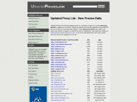 updatedproxies.com Webseite Vorschau