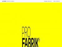 pro-fabrik.com Webseite Vorschau