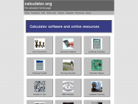 calculator.org Webseite Vorschau