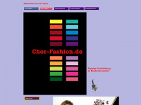 chor-fashion.de Webseite Vorschau