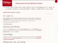 baeckerei-pluecker.de Webseite Vorschau