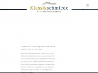 klassikschmiede.com Webseite Vorschau